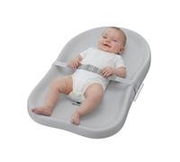 GiggleGlow Baby Changing Mat with Belt, Portable Waterproof Wipe Clean Nappy Changing Mat Non Slip Grey