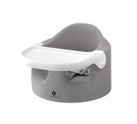 GiggleGlow Baby Floor Seat with Tray Feeding Seat Portable for Sit Up Activity and Food for Toddlers (Grey)