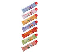 Giggleland - Lunch Box Snacks Multipack Fruity Bar -14x20 g, KIWI-SPINACH, PEACH, STRAWBERRY, MANGO, ORANGE, BANANA, BLUEBERRY, Kids Snack, Fruit Leather,%100 Dried Fruit, Gelatine Free Fruit Jelly