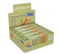 Giggleland - Lunch Box Snacks Multipack Fruity Bar - MANGO-PEAR Fruity Bar 30 x 20 g, Healthy Snacks for Kids, Fruit Bars, Fruit Leather, Dried Fruit, Gelatine Free Fruit Jelly,%100 Fruit