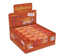 Giggleland - Lunch Box Snacks Multipack Fruity Bar - Orange Fruity Bar 30 x 20 g, Healthy Snacks for Kids, Fruit Bars, Fruit Leather, Dried Fruit, Gelatine Free Fruit Jelly, %100 Fruit