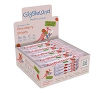 Giggleland - Lunch Box Snacks Multipack Fruity Bar - Strawberry Fruity Bar 30 x 20 g, Healthy Snacks for Kids, Fruit Bars, Fruit Leather, Dried Fruit, Gelatine Free Fruit Jelly, %100 Fruit