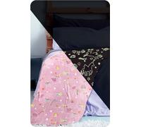 Giggles & Bubbles Boys Girls Glow in The Dark Throw Blanket and Matching Mat or Kids Print Throw Blanket Warm Super Soft Plush Fleece 120 x 150 cm