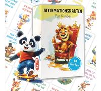 Giggleye Children's Affirmation Cards - 50 Lovingly Designed Mindfulness Cards for Courage, Self-Confidence & Self-Love | Educationally Valuable, Child-friendly Girls & Boys