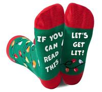 Giggling Getup Christmas Unisex Novelty Golf Socks for Men, Women & Teens, Funny Xmas Crew Socks, Unisex Stocking Stuffers, Funny Gifts