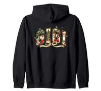 Gigi Christmas Wonderland Nostalgic Festive Zip Hoodie