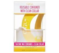 GiGi - Duo Container and Wax Collar: Silicone Container and Gigi Silicone Cleaning Collar for Different Deshedding Needs. Compatible with Various C Containers