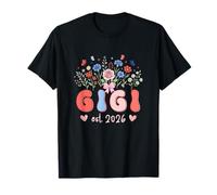 Gigi Est. 2026 Flowers Mother's Day Expecting New Baby T-Shirt