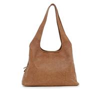 Gigi - Ladies Medium Leather Shoulder Bag - Tote Handbag With Multiple Compartments - With Heart Keyring Charm - Othello 4326 - Antique Honey