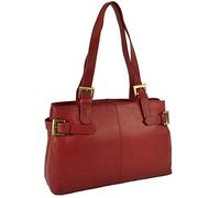 Gigi Ladies Red Leather Shoulder Bag Othello Collection