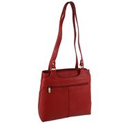 Gigi Ladies Soft Leather Shoulder Handbag Othello Collection - Red