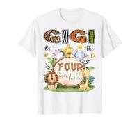 Gigi of The Four Ever Wild Safari Jungle 4th Birthday Boy T-Shirt