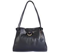Gigi Othello Soft Leather Shoulder Bag With Twin Straps 4323 (Black)
