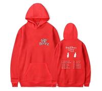 Gigi Perez Headline Tour 2025 Hoodie,Fashion Casual Hiphop Streetwear,Red,3XL