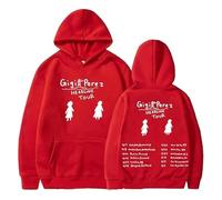 Gigi Perez Headline Tour 2025 Hoodie,Fashion Casual Hiphop Streetwear,Red,S