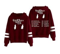 Gigi Perez Headline Tour 2025 Hoodie,Fashion Casual Hiphop Streetwear,Red,XS