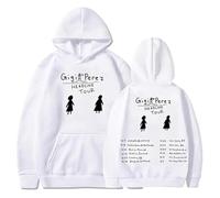 Gigi Perez Headline Tour 2025 Hoodie,Fashion Casual Hiphop Streetwear,White,L