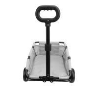 Gigicial 4 Wheels Pet Stroller, Carbon Steel 15.43 Load Capacity Easy-Fold Puppy Cage Jogger Stroller (Grey)