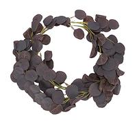 Gigicial Artificial Eucalyptus Garland, Fake Hanging Plant Silk Eucalyptus Willow, for Wedding Party Home Table Runner Arch Decor Indoor Outdoor (purple coffee)