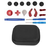 Gigicial Complete Component Pack for X Box Elite Controller Series 2, 13 in 1 Metal Thumbsticks, Joystick Analog Sticks Parts Repair Kit Component (Plating Red)
