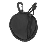 Gigicial Currency Purse with Key Chain, Portable Keychain with Pull Closure, Multifunctional Fashionable Large Capacity, for Women Credit ID Headset Lipstick (Black)