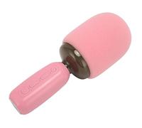 Gigicial Karaoke Microphone, Portable Handheld Wireless Bluetooth Singing Microphone With RGB Light Support Memory Card Suitable For Kids Adults (Pink)
