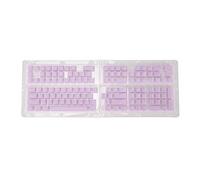 Gigicial Keycaps Mechanical Keyboard Keycaps 129 Keys PBT Translucent Pudding Cute Keycaps Custom Keycap Set for Keyboards (Purple)