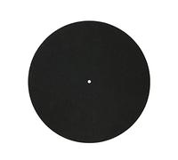 Gigicial Turntable Mat Record Platter Slipmat, 11.4 Inches Turntable Platter Mat Antistatic Turntable Slipmat for Turntables Antistatic Tighter & Defined Bass, for All LP Viny L Record Players (Black)