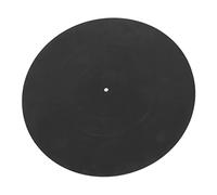 Gigicial Turntable Mat Record Platter Slipmat, 12 Inches Turntable Platter Mat Antistatic Turntable Slipmat for Turntables Antistatic Tighter & Defined Bass, for All LP Viny L Record Players (Black)