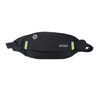 Gigicial Waist Bag, Mini Fanny Pack Belt Bag for Women and Men, Fashionable Waist Pack, Outdoor Sport Running Cycling Gym Waist Belt Bag Nylon Pack (Black)