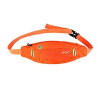 Gigicial Waist Bag, Mini Fanny Pack Belt Bag for Women and Men, Fashionable Waist Pack, Outdoor Sport Running Cycling Gym Waist Belt Bag Nylon Pack (Orange)