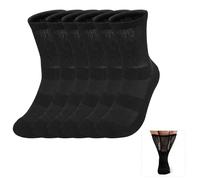 Gigikill 3 Pair Bamboo Diabetic Socks For Men, Seamless Socks With Non-Binding Loose Top, Breathable Moisture Wicking Socks For Swollen Feet And Improved Circulation