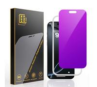 GIGIKISS Compatible for iPhone 17 Pro Privacy Screen Protector 6.3 Inch, Purple Gradient Anti Spy Anti Blue Light HD Screen Protector Tempered Glass Easy Installation