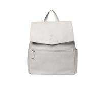 GIGIL Large Capacity Luxe Diaper Changing Backpack - Vegan Leather Water-Resistant and Gold YKK Zip Baby Bag with Changing Mat - 8 Compartments and Insulated Pockets Unisex Travel Bag (Grey)