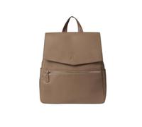 GIGIL Luxe Changing Backpack - Vegan Leather Unisex Diaper Bag with 8 Compartments and Insulated Pockets - Waterproof Baby Bag with Changing Mat and Pram Clips for Mum and Dad (Coffee Brown)