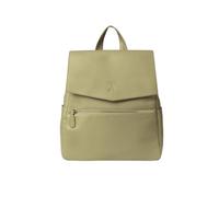 GIGIL Luxe Changing Backpack - Vegan Leather Unisex Diaper Bag with 8 Compartments and Insulated Pockets - Water-resistant Baby Bag with Changing Mat and Pram Clips for Mum and Dad (Olive Green)