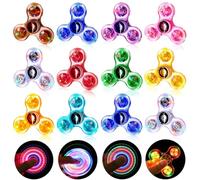 Gigilli 12 Pack Fidget Spinner, Party Bag Favors Fillers LED Light Up Fidget Toy, Kids & Adults Fidget Spinners Glow in the Dark Party Supplies Birthday Classroom Prizes Gifts, Anxiety Sensory Toys