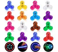 Gigilli Mini Fidget Spinners 16 Pack, LED Light Up Fidget Spinners for Kids 4-12, Party Favors Goodie Bag Stuffers Glow in The Dark, Party Supplies Classroom Prizes Return Gifts