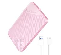 Gigimundo 2.5 Inch Hard Drive Enclosure, SATA III to USB 3.0 SSD Caddy, UASP, Tool-Free External SSD Enclosure Compatible HDD Max 9mm, Work with Xbox, PC, PS4, PS5, U3-Pink