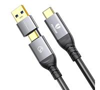 GiGimundo 20Gbps USB3.2 Gen 2x2 Data Cable 1M, 24V/5A 100W Fast Charging, 4K 60Hz Video, USBC to USBC Cable for Macbook, Type-C Monitor, iPad Air, and More, Black