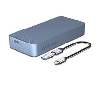 GiGimundo AJM40C Ultra-Fast 40Gbps External SSD Enclosure - Compatible for Mac/PC with Thunderbolt 3/4 for High-Speed Data Transfer, 4K Video Editing, Gaming, Backup - Gray