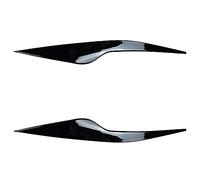 GIGIROM For Ford, for Focus MK2.5 2008-2011 Front Headlight Eyelid Eyebrow Trim Lamp Decorative Cover Sticker ABS Gloss Black Car Accessories(Gloss Black)