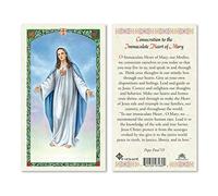 Gigi's Classy Kids Consecration to The Immaculate Heart of Mary Our Lady of Peace Laminated Prayer Cards - Pack of 25