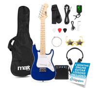 GigKit Junior Electric Guitar for Kids with Amp, Tuner, Bag & Strap - 1/4 Blue