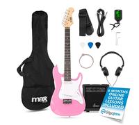 GigKit Junior Electric Guitar for Kids with Amp, Tuner, Bag & Strap - 3/4 Pink