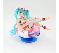 Gigsja 13cm.Anime Hatsune Miku Schwimmring Pool Party Sitzende Haltung für Figma Action Figur Modell