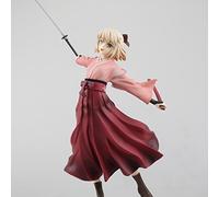 Gigsja Anime Girl Figure 23CM Anime Fate Ate KOHA-ACE Saber Beautiful Girl's Okita Souji Kimono Dress Ver PVC Action Figure Doll Collectible Model Adult Toys Ornament Deluxe Version Decoration