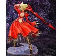 Gigsja Anime Girl Figure 23CM GigsjaEdition Anime Fate Stay Night Fate/Extra Ver. Red Saber Beautiful Girl's PVC Character Model Ornament Adult Toy Ornament Collection Statue Birthday Gift