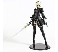 Gigsja Anime Girl Figure 30CM Anime Emovable Head Lower Limb NieR:Automata 2B Yorha No.2 Type B PVC Action Figure Doll Collectible Model Adult Toys Ornament Deluxe Version Decoration Gifts