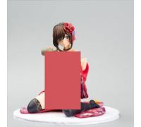 Gigsja Anime Girl Figure Deluxe Edition Japanese Anime Removable Waifu Figure Little Demon Mitaro Soft Chest Long Sleeve Kimono Gentleman Edition Girl PVC Action Figure Model Statue Seateds Doll Chris